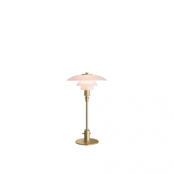 PH 2/1 Bordslampa Pale Rose/Brass i gruppen Belysning / Inomhus / Bordslampor hos Vxj Elektriska (5744165594)