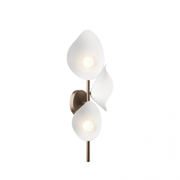 Florii 3 Vägglampa Dark Bronze/White i gruppen Belysning / Inomhus / Vägglampor hos Växjö Elektriska (NUU-2125002)