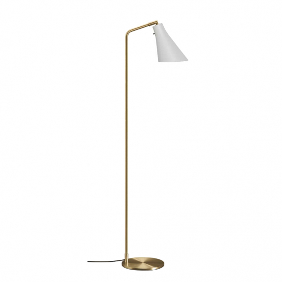 Miller Golvlampa Silk Grey/Brass i gruppen Belysning / Inomhus / Golvlampor hos Vxj Elektriska (RUBN-850371110)