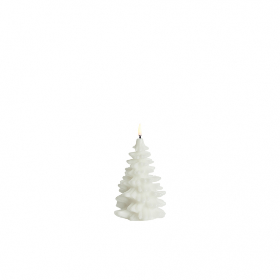 Christmas Tree LED Candle 10x18cm Nordic White i gruppen Inredning / Inredningsdetaljer / Ljushllare & Ljus hos Vxj Elektriska (UL-XT-NW18)